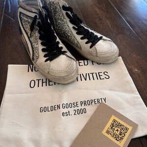 Golden Goose Glitter High-Top Sneakers